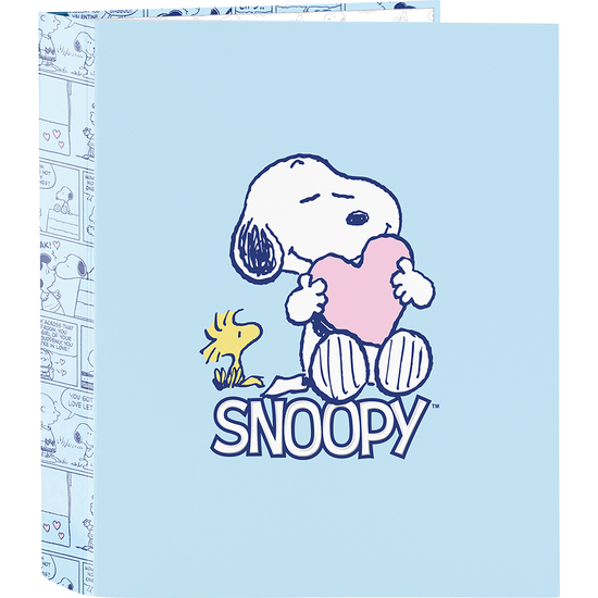 CARPETA F. 4 ANILLAS 35MM LOMO ANCHO SNOOPY "LOVE" image 0