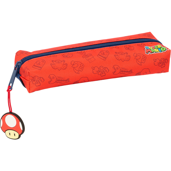 PORTATODO RECTANGULAR C/GOMA ELAST. 22CM SUPER MARIO "TRICK" image 0