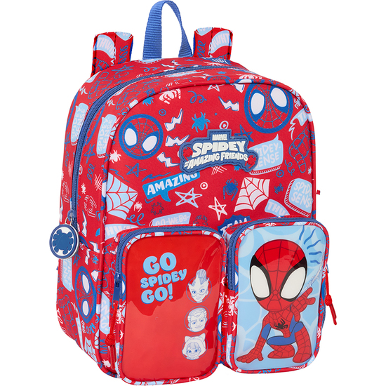 MOCHILA GUARDERIA BOLSILLOS ADAPT.CARRO SPIDEY "RESCUE" image 0