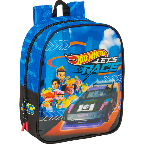 MOCHILA GUARDERIA ADAPT.CARRO HOT WHEELS "LETS RACE" image 0