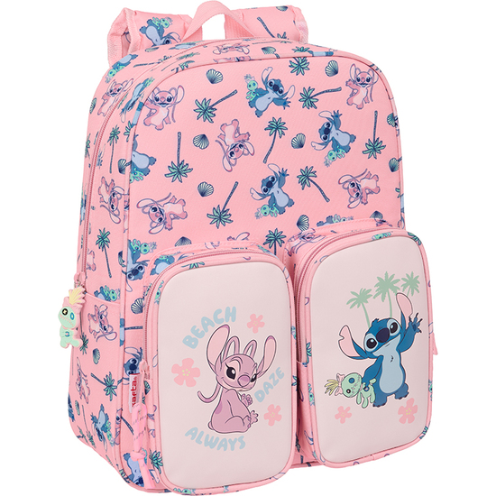 MOCHILA INFANTIL BOLSILLOS ADAPT.CARRO STITCH "BEACH" image 0