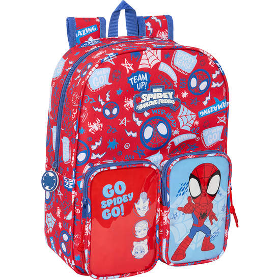 MOCHILA INFANTIL BOLSILLOS ADAPT.CARRO SPIDEY "RESCUE" image 0
