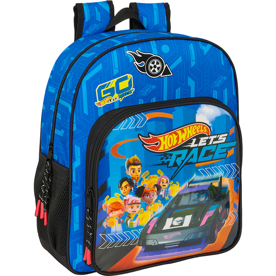 MOCHILA JUNIOR ADAPT.CARRO HOT WHEELS "LETS RACE" image 0