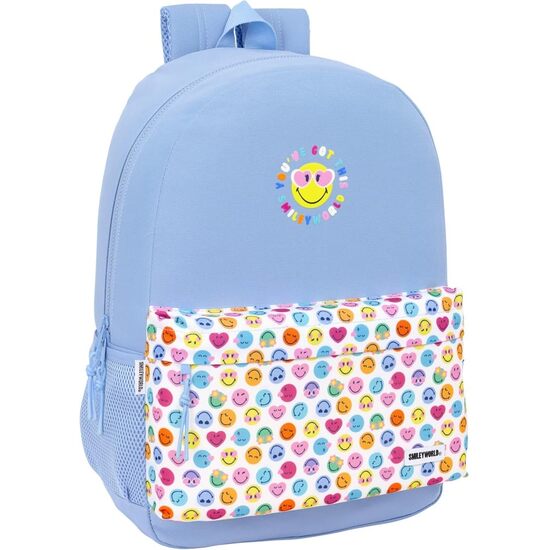 MOCHILA ADAPT.CARRO RECICLADO SMILEY WORLD "JOYFUL" image 0