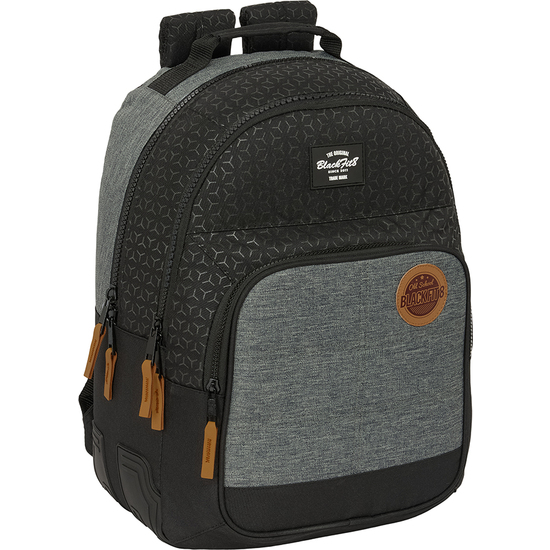 MOCHILA DOBLE ADAPT.CARRO RECICLADO BLACKFIT8 "OLD SCHOOL" image 0