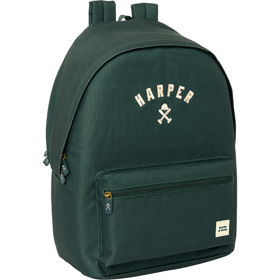 MOCHILA DOBLE PARA PORTATIL 15,6"+USB HARPER & NEYER "GREEN" image 0
