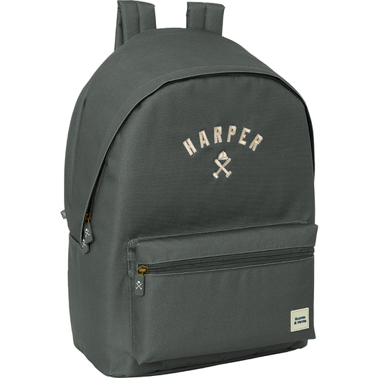 MOCHILA DOBLE PARA PORTATIL 15,6"+USB HARPER & NEYER "GREY" image 0