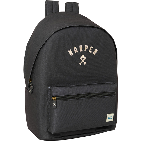 MOCHILA DOBLE PARA PORTATIL 15,6"+USB HARPER & NEYER "BLACK" image 0