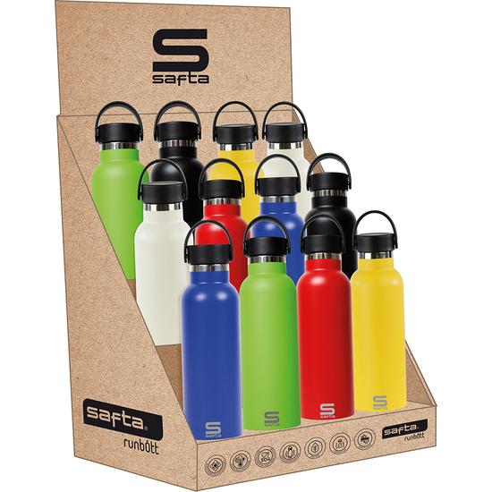 EXPOSITOR BOTELLAS METAL 600ML SAFTA COLORES image 0