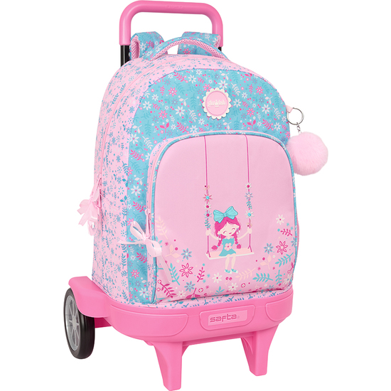 MOCHILA GDE. C/RUEDAS COMPACT EVOL. EXT. GLOWLAB KIDS "SWING" image 0
