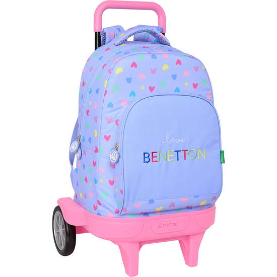 MOCHILA GDE. C/RUEDAS COMPACT EVOL. EXT. BENETTON "LILA" image 0