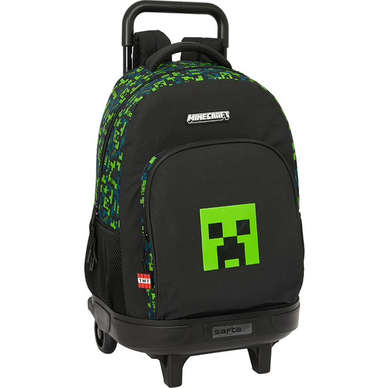 MOCHILA GDE. C/RUEDAS COMPACT EXTRAIBLE MINECRAFT "TNT" image 0