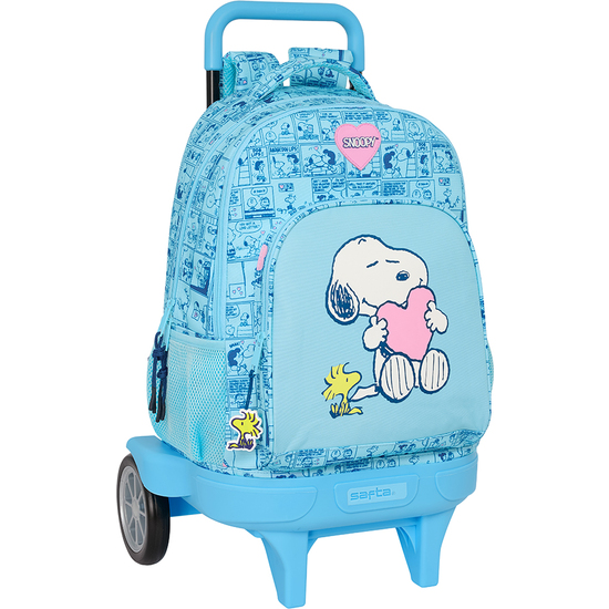 MOCHILA GDE. C/RUEDAS COMPACT EVOL. EXT. SNOOPY "LOVE" image 0
