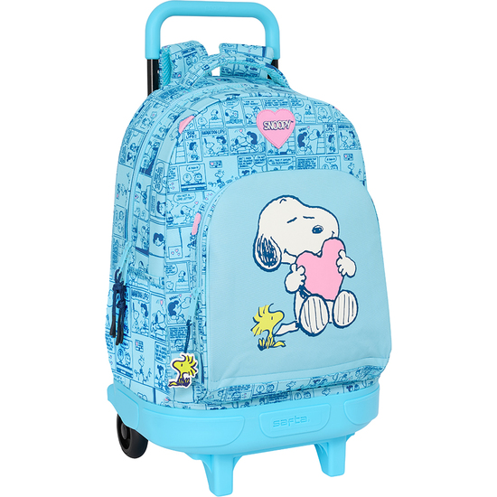 MOCHILA GDE. C/RUEDAS COMPACT EXTRAIBLE SNOOPY "LOVE" image 0