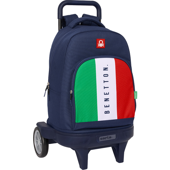 MOCHILA GDE. C/RUEDAS COMPACT EVOL. EXT. BENETTON "FLAG" image 0