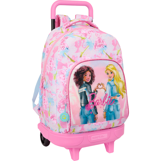 MOCHILA GDE. C/RUEDAS COMPACT EXTRAIBLE BARBIE "PAINTERLY" image 0