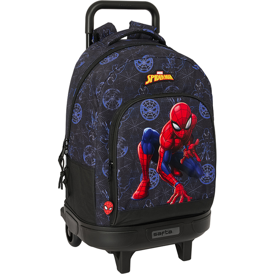 MOCHILA GDE. C/RUEDAS COMPACT EXTRAIBLE SPIDER-MAN "ATTACK" image 0