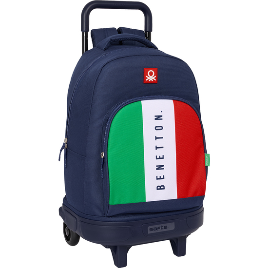 MOCHILA GDE. C/RUEDAS COMPACT EXTRAIBLE BENETTON "FLAG" image 0