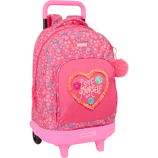 MOCHILA GDE. C/RUEDAS COMPACT EXTRAIBLE SAFTA "FEELING" image 0