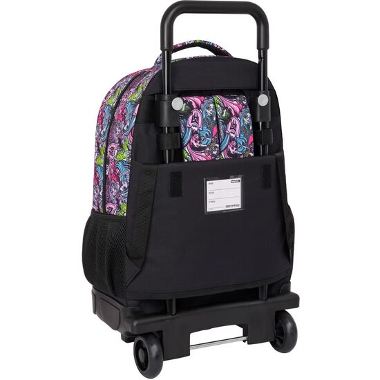 MOCHILA GDE. C/RUEDAS COMPACT EXTRAIBLE MONSTER HIGH "DRAMA" image 1