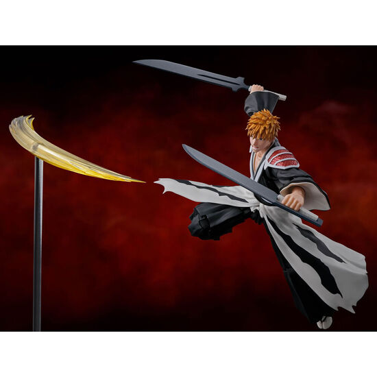FIGURA S.H FIGUARTS ICHIGO KUROSAKI DUAL ZANGETSU BLEACH 15CM image 1