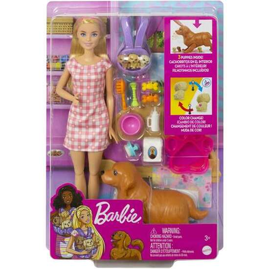 MUÑECA BARBIE Y SUS PERRITOS RECIÉN NACIDOS. image 5
