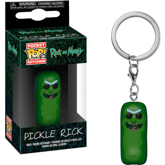 LLAVERO POCKET POP RICK & MORTY PICKLE RICK image 0