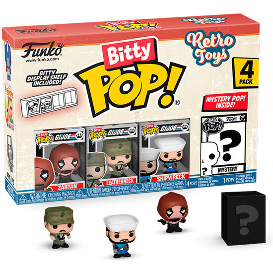 BLISTER 4 FIGURAS BITTY POP RETRO TOYS GI JOE image 1