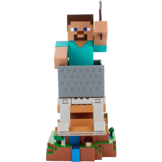 CABLE GUY SOPORTE SUJECION STEVE MINECRAFT 20CM image 0