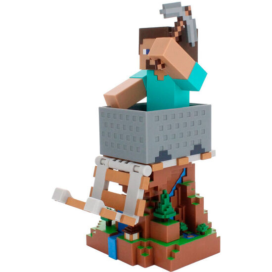 CABLE GUY SOPORTE SUJECION STEVE MINECRAFT 20CM image 1