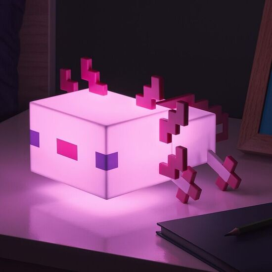 LAMPARA AJOLOTE MINECRAFT 13CM image 0