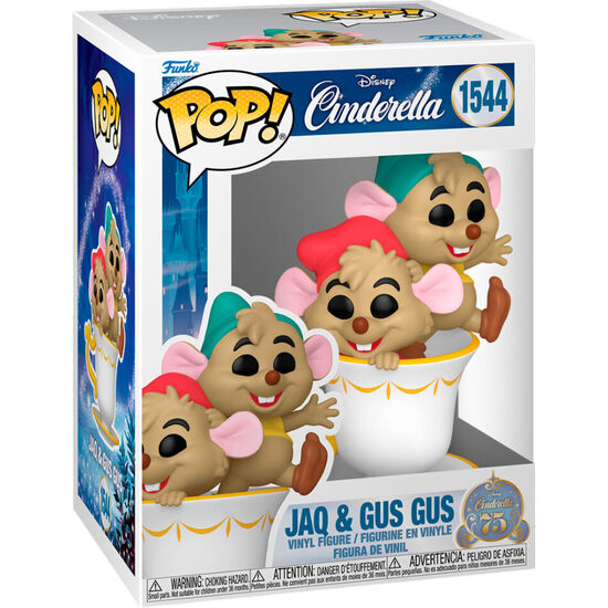 FIGURA POP DISNEY CENICIENTA JAQ & GUS image 0