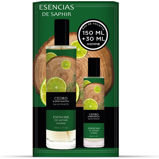 ESTUCHE FRAGANCIA 100 ML + 30 ML ESENCIAS DE SAPHIR - CEDRO & BERGAMOTA image 3