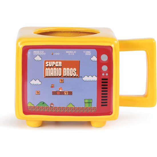 TAZA TERMICA RETRO TV SUPER MARIO BROS 500ML image 0