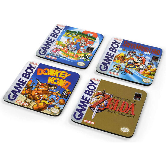 SET 4 POSAVASOS GAMEBOY NINTENDO image 0