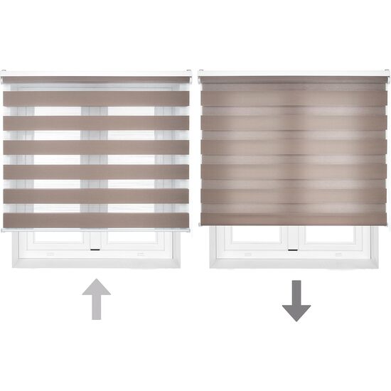 ESTOR ENROLLABLE STRIPES 321-MARRON 85X250 image 2