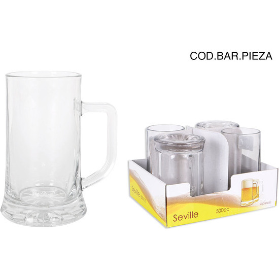 GLASS BEER MUG 500 CC  image 0