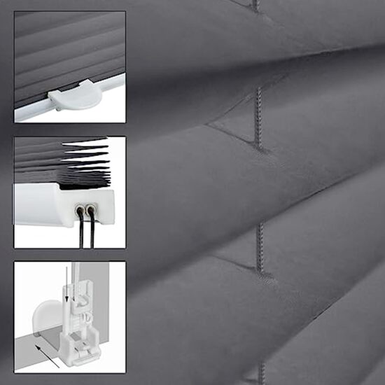 ESTOR ENROLLABLE WEB PLISSEE TRASLUCIDO 606-GRIS 80X220 image 4