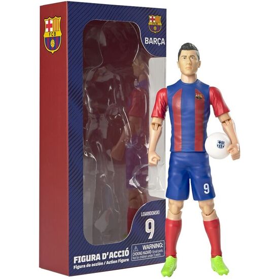 FIGURA ACTION LEWANDOWKI FC BARCELONA 20CM image 0