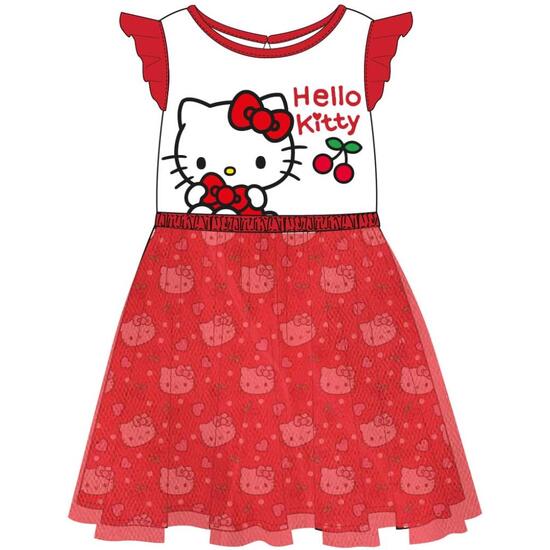 VESTIDO SINGLE JERSEY FANTASIA HELLO KITTY image 0