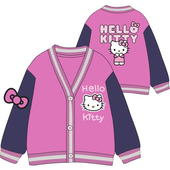 CHAQUETA COTTON BRUSHED BASEBALL HELLO KITTY image 0