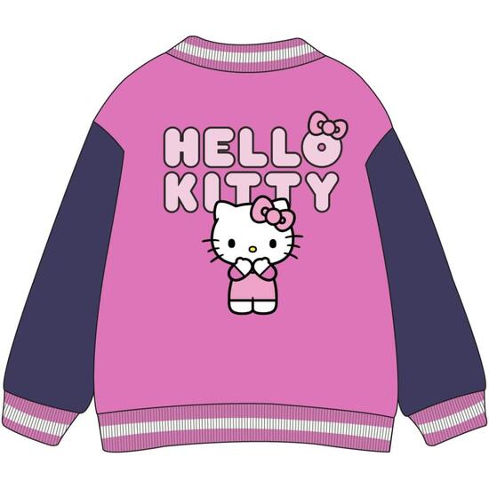 CHAQUETA COTTON BRUSHED BASEBALL HELLO KITTY image 1
