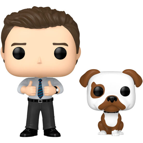 FIGURA POP PARKS AND RECREATION CHRIS TRAEGER WITH CHAMPION image 1