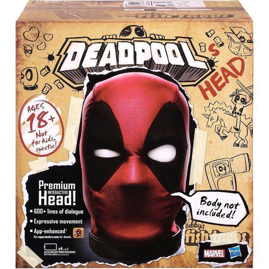CABEZA PREMIUM INTERACTIVA DEADPOOL MARVEL LEGENDS INGLES image 2