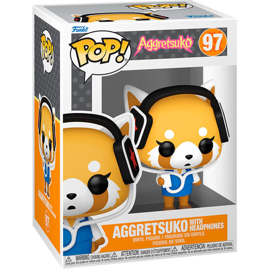 FIGURA POP AGGRETSUKO - AGGRETSUKO WITH HEADPHONES image 0
