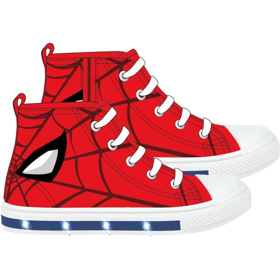 ZAPATILLA LONETA SUELA PVC CON LUCES ALTA SPIDERMAN image 0
