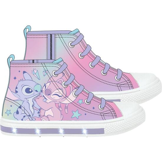 ZAPATILLA LONETA SUELA PVC CON LUCES ALTA STITCH image 0