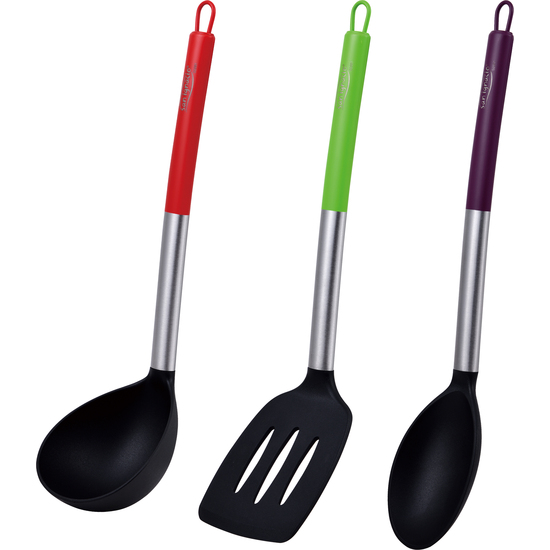 PACK BATERÍA DE COCINA 5 PIEZAS + SET DE 3PC UTENSILIOS DE COCINA EN NYLON image 6