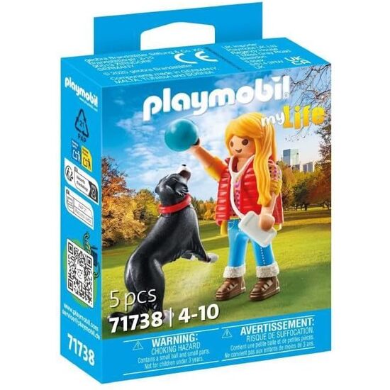 MUJER CON PERRO DE MONTAÑA PLAYMOBI image 0