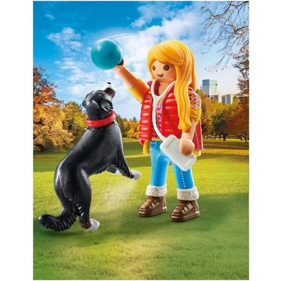 MUJER CON PERRO DE MONTAÑA PLAYMOBI image 1